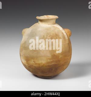 Art inspiré de l'alabasson d'albâtre (vase à parfum), archaïque ou classique, 6th–5th siècle avant J.-C., chypriote, calcite (abâtre), H. 5 3/8 po (13,6 cm), vases divers-Pierre, le corps est extrêmement globulaire. L'absence du pied, la lèvre tournée et les deux petites pattes, les œuvres classiques modernisées par Artotop avec une touche de modernité. Formes, couleur et valeur, impact visuel accrocheur sur l'art émotions par la liberté d'œuvres d'art d'une manière contemporaine. Un message intemporel qui cherche une nouvelle direction créative. Artistes qui se tournent vers le support numérique et créent le NFT Artotop Banque D'Images