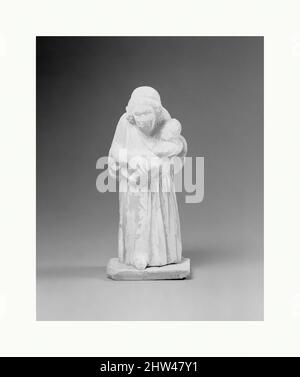 Art inspiré par la statuette en terre cuite d'une vieille infirmière tenant un enfant, hellénistique, dernier quart de 4th siècle avant J.-C., grec, Attique ou Boeotien, terre cuite, H. 5 3/8 in. (13,7 cm), terracottas, Figurines d'infirmières assis et debout avec des bébés est devenu populaire au quatrième siècle B.C, oeuvres classiques modernisées par Artotop avec un peu de modernité. Formes, couleur et valeur, impact visuel accrocheur sur l'art émotions par la liberté d'œuvres d'art d'une manière contemporaine. Un message intemporel qui cherche une nouvelle direction créative. Artistes qui se tournent vers le support numérique et créent le NFT Artotop Banque D'Images