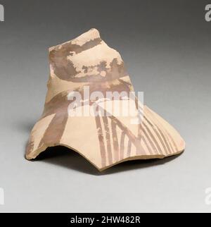 Art inspiré par la carafe en terre cuite fragment avec des bandes et des triangles éclos, début Minoan II, ca. 2900–2300 C.-B., Minoan, terre cuite; Koumasa ware, 4 1/16 x 4 3/16in. (10,3 x 10,6cm), vases, de Knossos, Crète. Carafe fragment avec des bandes et des triangles éclos, les œuvres classiques modernisées par Artotop avec une touche de modernité. Formes, couleur et valeur, impact visuel accrocheur sur l'art émotions par la liberté d'œuvres d'art d'une manière contemporaine. Un message intemporel qui cherche une nouvelle direction créative. Artistes qui se tournent vers le support numérique et créent le NFT Artotop Banque D'Images