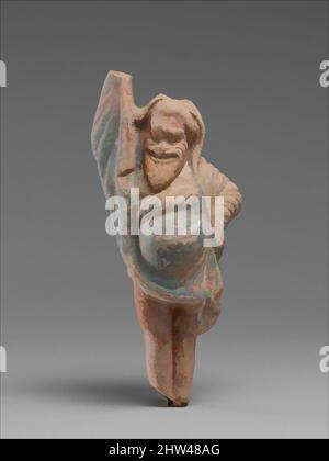 Art inspiré de la statuette en terre cuite d'un acteur, ancien classique, fin 5th–début 4th siècle avant J.-C., grec, Attique, terre cuite, H. 4 5/16 po. (11,0 cm), terracottas, quatorze de ces chiffres auraient été trouvés ensemble dans un enterrement à Attica. Ils sont parmi les plus anciens connus, les œuvres classiques modernisées par Artotop avec une touche de modernité. Formes, couleur et valeur, impact visuel accrocheur sur l'art émotions par la liberté d'œuvres d'art d'une manière contemporaine. Un message intemporel qui cherche une nouvelle direction créative. Artistes qui se tournent vers le support numérique et créent le NFT Artotop Banque D'Images