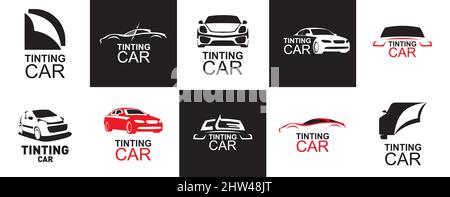 Logo Vector du service de coloration de voiture Illustration de Vecteur