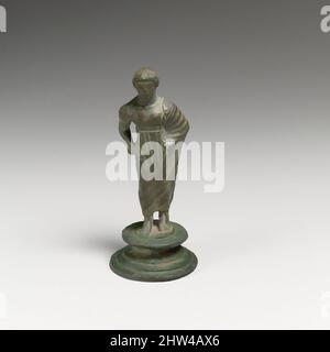 Art inspiré par la statuette de bronze d'un jeune drapé, classique, 5th siècle avant J.-C., étrusque, Bronze, H. : 3 11/16 po (9,4 cm), bronzes, drapé; peut-être un accessoire d'éclairage, les œuvres classiques modernisées par Artotop avec une touche de modernité. Formes, couleur et valeur, impact visuel accrocheur sur l'art émotions par la liberté d'œuvres d'art d'une manière contemporaine. Un message intemporel qui cherche une nouvelle direction créative. Artistes qui se tournent vers le support numérique et créent le NFT Artotop Banque D'Images