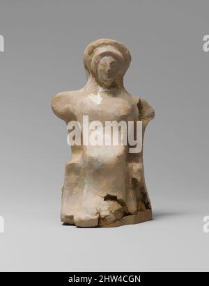 Art inspiré par la statuette en terre cuite d'une femme assise, archaïque tardive, 525–500 av. J.-C., grec, Attique, Terre cuite, h. 4 3/8 po (11,1 cm), terracottas, assis, oeuvres classiques modernisées par Artotop avec une touche de modernité. Formes, couleur et valeur, impact visuel accrocheur sur l'art émotions par la liberté d'œuvres d'art d'une manière contemporaine. Un message intemporel qui cherche une nouvelle direction créative. Artistes qui se tournent vers le support numérique et créent le NFT Artotop Banque D'Images