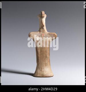 Art inspiré par la statuette en terre cuite d'une déesse, archaïque, début du 6th siècle av. J.-C., grec, boéotien, terre cuite, H. 7 7/16 po. (18,9 cm), terracottas, le grand headdress distingue la figure comme une déesse, oeuvres classiques modernisées par Artotop avec un peu de modernité. Formes, couleur et valeur, impact visuel accrocheur sur l'art émotions par la liberté d'œuvres d'art d'une manière contemporaine. Un message intemporel qui cherche une nouvelle direction créative. Artistes qui se tournent vers le support numérique et créent le NFT Artotop Banque D'Images