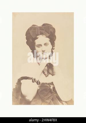 Art inspiré de la Comtesse décolée; Roses mousseuses, 1861–67, imprimé en papier salé de négatif de verre, 44,8 x 29,2 cm (17 5/8 x 11 1/2 po), photographies, Pierre-Louis Pierson (français, 1822–1913), cet agrandissement, Fabriqué à partir du même négatif que, a été imprimé légèrement en anticipation, les œuvres classiques modernisées par Artotop avec un peu de modernité. Formes, couleur et valeur, impact visuel accrocheur sur l'art émotions par la liberté d'œuvres d'art d'une manière contemporaine. Un message intemporel qui cherche une nouvelle direction créative. Artistes qui se tournent vers le support numérique et créent le NFT Artotop Banque D'Images