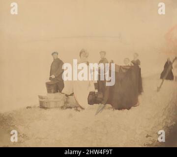 Art inspiré par la Comtesse avec Group on a Rocky Beach, 1860s, impression argentée en négatif de verre, 21,3 x 17,8 cm (8 3/8 x 7 in.), photographies, Pierre-Louis Pierson (français, 1822–1913, œuvres classiques modernisées par Artotop avec une touche de modernité. Formes, couleur et valeur, impact visuel accrocheur sur l'art émotions par la liberté d'œuvres d'art d'une manière contemporaine. Un message intemporel qui cherche une nouvelle direction créative. Artistes qui se tournent vers le support numérique et créent le NFT Artotop Banque D'Images