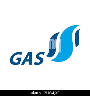 Logo Vector de la station-service et de l'équipement Illustration de Vecteur