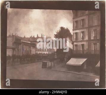 Art inspiré par les boulevards à Paris, mai-juin 1843, imprimé sur papier salé à partir d'un négatif papier, 15,1 x 19,9 cm (5 15/16 x 7 13/16 po. ), photographies, William Henry Fox Talbot (British, Dorset 1800–1877 Lacock), Talbot s'est rendu à Paris en mai 1843 pour négocier un accord de licence pour, des œuvres classiques modernisées par Artotop avec un peu de modernité. Formes, couleur et valeur, impact visuel accrocheur sur l'art émotions par la liberté d'œuvres d'art d'une manière contemporaine. Un message intemporel qui cherche une nouvelle direction créative. Artistes qui se tournent vers le support numérique et créent le NFT Artotop Banque D'Images