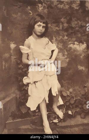 Art inspiré par Alice Liddell comme 'The Beggar Maid', 1858, impression argentée à partir de négatif en verre, image: 16,3 x 10,9cm (6 7/16 x 4 5/16in.), photographies, Lewis Carroll (British, Daresbury, Cheshire 1832–1898 Guildford), Connu principalement comme l'auteur de livres pour enfants, Lewis Carroll, Classic œuvres modernisées par Artotop avec un peu de modernité. Formes, couleur et valeur, impact visuel accrocheur sur l'art émotions par la liberté d'œuvres d'art d'une manière contemporaine. Un message intemporel qui cherche une nouvelle direction créative. Artistes qui se tournent vers le support numérique et créent le NFT Artotop Banque D'Images