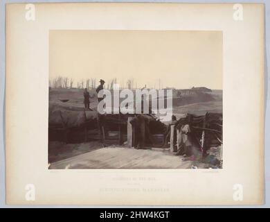 Art inspiré par les fortifications, Manassas, mars 1862, impression argentée à base d'albumine de négatif de verre, image : 18,7 × 23,4 cm (7 3/8 × 9 3/16 po), photographies, Barnard & Gibson (américain, actif 1860s), George N. Barnard (américain, 1819–1902), James F. Gibson (américain, né en 1828), cette ancienne œuvre classique modernisée par Artotop avec une touche de modernité. Formes, couleur et valeur, impact visuel accrocheur sur l'art émotions par la liberté d'œuvres d'art d'une manière contemporaine. Un message intemporel qui cherche une nouvelle direction créative. Artistes qui se tournent vers le support numérique et créent le NFT Artotop Banque D'Images