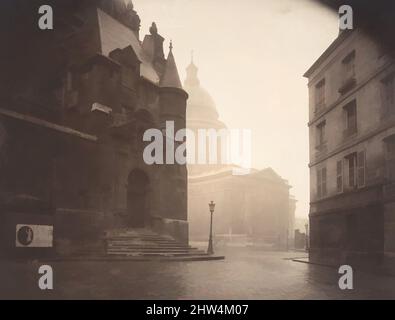 Art inspiré de la rue de la montagne-Sainte-Geneviève, 1924, imprimé argent mat à base d'albumine de négatif de verre, image : 17,4 x 22,1 cm (6 7/8 x 8 11/16 po), photographies, Eugène Atget (français, Libourne 1857–1927 Paris), dans ses premières œuvres, Atget est souvent photographié au soleil de midi, de sorte que, les œuvres classiques modernisées par Artotop avec une touche de modernité. Formes, couleur et valeur, impact visuel accrocheur sur l'art émotions par la liberté d'œuvres d'art d'une manière contemporaine. Un message intemporel qui cherche une nouvelle direction créative. Artistes qui se tournent vers le support numérique et créent le NFT Artotop Banque D'Images