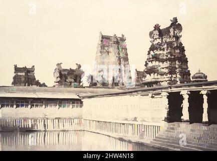 Art inspiré par la vue du réservoir sacré dans la Grande pagode, janvier–mars 1858, impression argentée à base d'albumine sur papier ciré négatif, image : 25,8 x 35,1 cm (10 3/16 x 13 13/16 po), photographies, tripe Linnaeus (Britannique, Devonport (Plymouth Dock) 1822–1902 Devonport, œuvres classiques modernisées par Artotop avec une touche de modernité. Formes, couleur et valeur, impact visuel accrocheur sur l'art émotions par la liberté d'œuvres d'art d'une manière contemporaine. Un message intemporel qui cherche une nouvelle direction créative. Artistes qui se tournent vers le support numérique et créent le NFT Artotop Banque D'Images