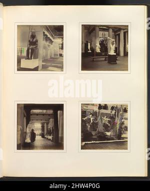 Art inspiré par l'intérieur de la cour égyptienne; Galerie de sculptures classiques avec Discus-Thrower; vue de la cour égyptienne de la galerie de sculptures classiques; Foliage dans la cour égyptienne, ca. 1859, impression argentée en verre négatif, 7,9 x 8,1 cm (3 1/8 x 3 3/16 po.), chacune, photographies, œuvres classiques modernisées par Artotop avec une touche de modernité. Formes, couleur et valeur, impact visuel accrocheur sur l'art émotions par la liberté d'œuvres d'art d'une manière contemporaine. Un message intemporel qui cherche une nouvelle direction créative. Artistes qui se tournent vers le support numérique et créent le NFT Artotop Banque D'Images