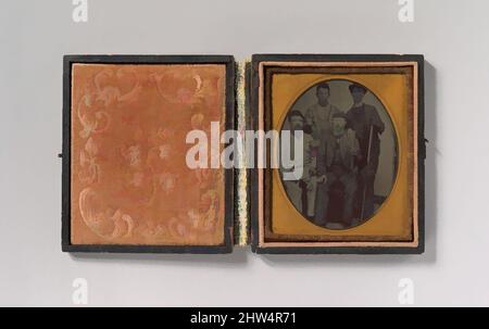 Art inspiré par quatre pipes avec des outils, fin 1850s–70s, Tintype, image: 7 x 5,5 cm (2 3/4 x 2 3/16 in.), photographies, Inconnu (American, Classic œuvres modernisées par Artotop avec une touche de modernité. Formes, couleur et valeur, impact visuel accrocheur sur l'art émotions par la liberté d'œuvres d'art d'une manière contemporaine. Un message intemporel qui cherche une nouvelle direction créative. Artistes qui se tournent vers le support numérique et créent le NFT Artotop Banque D'Images