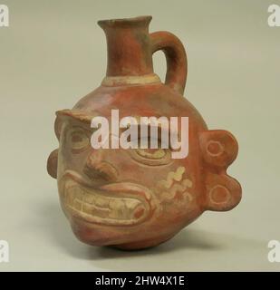 Art inspiré par une seule bouteille à bec avec visage fanged, 3rd Century B.C.–A.D. 2nd siècle, Pérou, Vicús, céramique, hauteur 7-1/8 po. (18 cm), Ceramics-Containers, oeuvres classiques modernisées par Artotop avec une touche de modernité. Formes, couleur et valeur, impact visuel accrocheur sur l'art émotions par la liberté d'œuvres d'art d'une manière contemporaine. Un message intemporel qui cherche une nouvelle direction créative. Artistes qui se tournent vers le support numérique et créent le NFT Artotop Banque D'Images