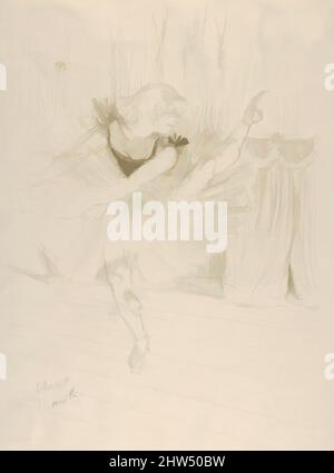 Art inspiré par Miss Ida Heath, Dancer anglais, 1894, lithographie crayon et pinceau avec grattoir imprimé en vert olive sur papier vélin; état seulement, image: 14 5/16 × 10 3/8 po. (36,4 × 26,4 cm), estampes, Henri de Toulouse-Lautrec (français, Albi 1864–1901 Saint-André-du-Bois, oeuvres classiques modernisées par Artotop avec une touche de modernité. Formes, couleur et valeur, impact visuel accrocheur sur l'art émotions par la liberté d'œuvres d'art d'une manière contemporaine. Un message intemporel qui cherche une nouvelle direction créative. Artistes qui se tournent vers le support numérique et créent le NFT Artotop Banque D'Images
