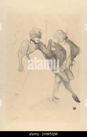 Art inspiré par Réjane et Galipeaux, dans Madame sans-Géne, 1893, lithographie de Crayon sur papier japonais; état unique, image: 12 3/8 × 10 1/4 po. (31,5 × 26 cm), estampes, Henri de Toulouse-Lautrec (français, Albi 1864–1901 Saint-André-du-Bois, oeuvres classiques modernisées par Artotop avec une touche de modernité. Formes, couleur et valeur, impact visuel accrocheur sur l'art émotions par la liberté d'œuvres d'art d'une manière contemporaine. Un message intemporel qui cherche une nouvelle direction créative. Artistes qui se tournent vers le support numérique et créent le NFT Artotop Banque D'Images