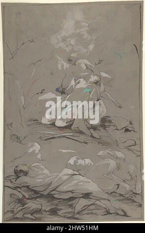 Art inspiré par Christ dans le jardin de Gethsemane, 1712–62, stylo et encre noire, rehaussé de gouache blanche sur papier gris. Blanc oxydé, 17 3/8 x 11 1/4 po (44,1 x 28,6 cm), dessins, Paul Troger (autrichien, Welsberg 1698–1762 Vienne, oeuvres classiques modernisées par Artotop avec une touche de modernité. Formes, couleur et valeur, impact visuel accrocheur sur l'art émotions par la liberté d'œuvres d'art d'une manière contemporaine. Un message intemporel qui cherche une nouvelle direction créative. Artistes qui se tournent vers le support numérique et créent le NFT Artotop Banque D'Images