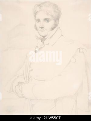 Art inspiré par Merry-Joseph Blondel (1781-1853), 1809, Graphite sur papier blanc, 6 15/16 x 5 1/2 po. (17,6 x 14 cm), dessins, Jean Auguste Dominique Ingres (Français, Montauban 1780–1867 Paris, oeuvres classiques modernisées par Artotop avec une touche de modernité. Formes, couleur et valeur, impact visuel accrocheur sur l'art émotions par la liberté d'œuvres d'art d'une manière contemporaine. Un message intemporel qui cherche une nouvelle direction créative. Artistes qui se tournent vers le support numérique et créent le NFT Artotop Banque D'Images
