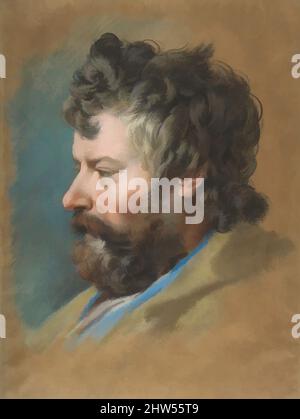 Art inspiré par la tête d'un homme barbu en profil à gauche, début du 18th siècle, pastel sur papier brun, 16 15/16 x 12 13/16 po. (43 x 32,5 cm), dessins, François le Moyne (français, Paris 1688–1737 Paris, oeuvres classiques modernisées par Artotop avec une touche de modernité. Formes, couleur et valeur, impact visuel accrocheur sur l'art émotions par la liberté d'œuvres d'art d'une manière contemporaine. Un message intemporel qui cherche une nouvelle direction créative. Artistes qui se tournent vers le support numérique et créent le NFT Artotop Banque D'Images