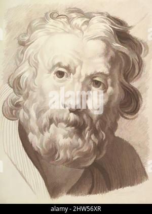 Art inspiré par Head of Bearded Old Man, 1804, craie brune, feuille : 23 3/16 x 17 1/8 po. (58,9 x 43,5 cm), dessins, Jakob Matthias Schmutzer (autrichien, Vienne 1733–1811 Vienne, œuvres classiques modernisées par Artotop avec une touche de modernité. Formes, couleur et valeur, impact visuel accrocheur sur l'art émotions par la liberté d'œuvres d'art d'une manière contemporaine. Un message intemporel qui cherche une nouvelle direction créative. Artistes qui se tournent vers le support numérique et créent le NFT Artotop Banque D'Images