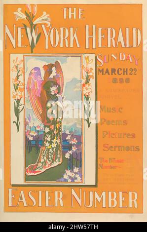 Art inspiré par le New York Herald : numéro de Pâques, 1896, processus de secours commercial, feuille : 21 1/16 × 13 7/8 po. (53,5 × 35,2 cm), Louis John Rhead (américain, né en Angleterre, 1857–1926, oeuvres classiques modernisées par Artotop avec une touche de modernité. Formes, couleur et valeur, impact visuel accrocheur sur l'art émotions par la liberté d'œuvres d'art d'une manière contemporaine. Un message intemporel qui cherche une nouvelle direction créative. Artistes qui se tournent vers le support numérique et créent le NFT Artotop Banque D'Images