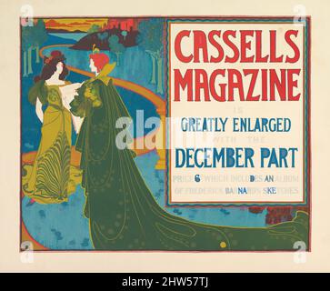 Art inspiré par Cassell's Magazine : décembre 1896, Lithographie, feuille : 12 5/8 x 15 po. (32,1 x 38,1 cm), Louis John Rhead (américain, né en Angleterre, 1857–1926, œuvres classiques modernisées par Artotop avec une touche de modernité. Formes, couleur et valeur, impact visuel accrocheur sur l'art émotions par la liberté d'œuvres d'art d'une manière contemporaine. Un message intemporel qui cherche une nouvelle direction créative. Artistes qui se tournent vers le support numérique et créent le NFT Artotop Banque D'Images