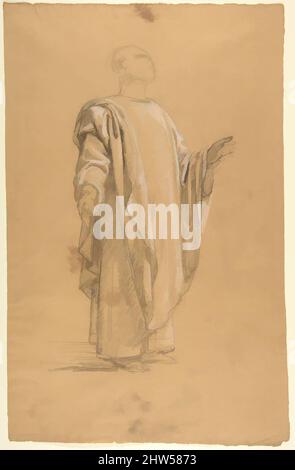 Art inspiré par Saint Remi (registre inférieur; étude de peintures murales dans la Chapelle Saint Remi, Sainte-Clotilde, Paris, 1858), 19th siècle, Craie noire, renforcée de craie blanche, sur papier beige, 18 9/16 x 11 13/16 po. (47,3 x 29,9 cm), dessins, Isidore Pils (français, Paris 1813/, oeuvres classiques modernisées par Artotop avec une touche de modernité. Formes, couleur et valeur, impact visuel accrocheur sur l'art émotions par la liberté d'œuvres d'art d'une manière contemporaine. Un message intemporel qui cherche une nouvelle direction créative. Artistes qui se tournent vers le support numérique et créent le NFT Artotop Banque D'Images