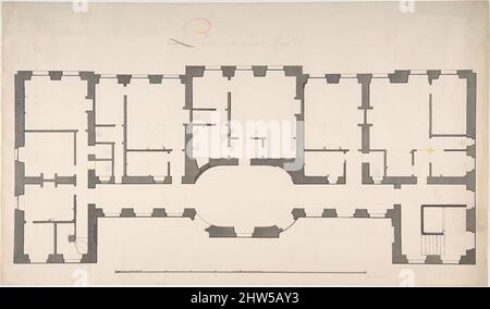 Art inspiré par le plan de sol pour le deuxième étage d'un Palace, s.d., stylo et encre noire, pinceau et gris laver sur graphite, 9 3/4 x 16 3/4 po. (24,8 x 42,6 cm), Degana, oeuvres classiques modernisées par Artotop avec une touche de modernité. Formes, couleur et valeur, impact visuel accrocheur sur l'art émotions par la liberté d'œuvres d'art d'une manière contemporaine. Un message intemporel qui cherche une nouvelle direction créative. Artistes qui se tournent vers le support numérique et créent le NFT Artotop Banque D'Images