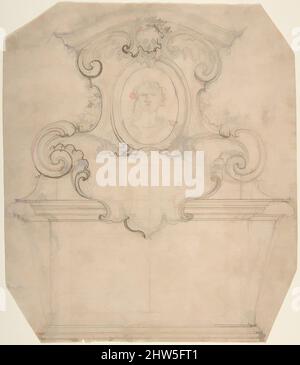 Art inspiré par Design for a Tomb of Epitaph (recto); une variation non finie d'une tombe ou d'une Epitaph (verso), 1652–1725, encre stylo et brune sur des traces de craie noire (recto et verso), feuille : 9 7/16 x 8 1/8 po. (23,9 x 20,7 cm), attribué à Giovanni Battista Foggini (italien, Florence, œuvres classiques modernisées par Artotop avec une touche de modernité. Formes, couleur et valeur, impact visuel accrocheur sur l'art émotions par la liberté d'œuvres d'art d'une manière contemporaine. Un message intemporel qui cherche une nouvelle direction créative. Artistes qui se tournent vers le support numérique et créent le NFT Artotop Banque D'Images