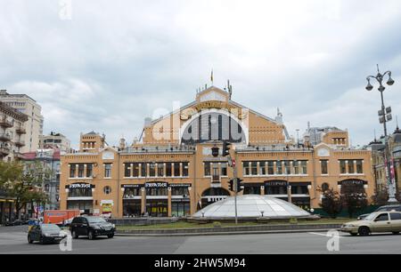 Marché de Bessarabian à Kiev, Ukraine. Banque D'Images