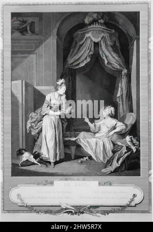 Art inspiré par le bain (The Bath), 1774, gravure, feuille : 14 x 11 1/2 po. (35,6 x 29,2 cm) (la ligne de la plaque indique 1/4 po au fond)., gravures, conçues par Sigmond Freudeberg (Suisse, Berne 1745–1801 Berne), gravées par Antoine Louis Romanet (français, Paris, 1748–après 1810, œuvres classiques modernisées par Artotop avec une touche de modernité. Formes, couleur et valeur, impact visuel accrocheur sur l'art émotions par la liberté d'œuvres d'art d'une manière contemporaine. Un message intemporel qui cherche une nouvelle direction créative. Artistes qui se tournent vers le support numérique et créent le NFT Artotop Banque D'Images