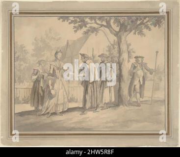 Art inspiré par le dessin pour une illustration de livre, 1738–86, stylo, encre, lavage gris, feuille : 4 1/2 x 5 7/8 po (11,4 x 14,9 cm), dessins, Samuel Wale (British, Great Yarmouth, Norfolk 1721–1786 London, Œuvres classiques modernisées par Artotop avec une touche de modernité. Formes, couleur et valeur, impact visuel accrocheur sur l'art émotions par la liberté d'œuvres d'art d'une manière contemporaine. Un message intemporel qui cherche une nouvelle direction créative. Artistes qui se tournent vers le support numérique et créent le NFT Artotop Banque D'Images