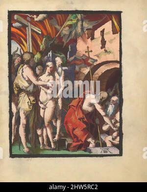 Art inspiré par Christ in Limbo, de la petite passion du bois, s.d., Woodcut, fait main, estampes, Albrecht Dürer (allemand, Nuremberg 1471–1528 Nuremberg, œuvres classiques modernisées par Artotop avec une touche de modernité. Formes, couleur et valeur, impact visuel accrocheur sur l'art émotions par la liberté d'œuvres d'art d'une manière contemporaine. Un message intemporel qui cherche une nouvelle direction créative. Artistes qui se tournent vers le support numérique et créent le NFT Artotop Banque D'Images