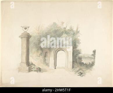 Art inspiré par la page de titre à un groupe de plans, élévations et intérieurs pittoresques de Lea Castle, Worcestershire, contenant une vue de nouveau front à la maison de glace, 1816, Aquarelle, feuille: 11 x 14 po. (27,9 x 35,6 cm), attribué à John carter (British, London 1748–1817 London, Classic œuvres modernisées par Artotop avec une touche de modernité. Formes, couleur et valeur, impact visuel accrocheur sur l'art émotions par la liberté d'œuvres d'art d'une manière contemporaine. Un message intemporel qui cherche une nouvelle direction créative. Artistes qui se tournent vers le support numérique et créent le NFT Artotop Banque D'Images