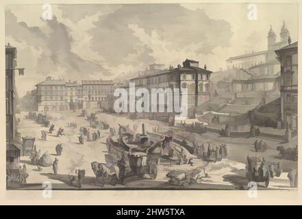 Art inspiré par la Piazza di Spagna (Veduta di Piazza di Spagna), ca. 1750, Etching, Prints, Giovanni Battista Piranesi (Italien, Mogliano Veneto 1720–1778 Rome, oeuvres classiques modernisées par Artotop avec une touche de modernité. Formes, couleur et valeur, impact visuel accrocheur sur l'art émotions par la liberté d'œuvres d'art d'une manière contemporaine. Un message intemporel qui cherche une nouvelle direction créative. Artistes qui se tournent vers le support numérique et créent le NFT Artotop Banque D'Images