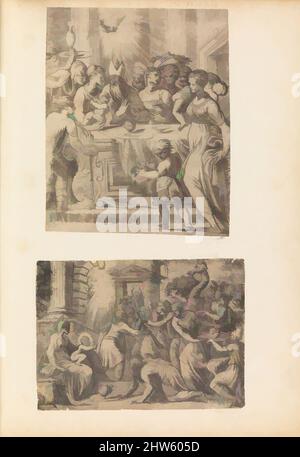 Art inspiré par l'adoration des Magi, ca. 1542–46 (?), Etching, Prints, Andrea Schiavone (Andrea Meldola) (Italien, Zadar (Zara) ca. 1510?–1563 Venise), dans Mariette Album, folio 16, Bas, oeuvres classiques modernisées par Artotop avec une touche de modernité. Formes, couleur et valeur, impact visuel accrocheur sur l'art émotions par la liberté d'œuvres d'art d'une manière contemporaine. Un message intemporel qui cherche une nouvelle direction créative. Artistes qui se tournent vers le support numérique et créent le NFT Artotop Banque D'Images