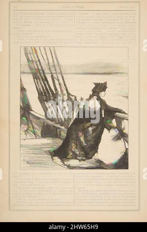 Art inspiré par l'illustration à 'la fille du major' (une fois par semaine, 21 juin 1862), 1862, gravure en bois, Reproductions, d'après James McNeill Whistler (American, Lowell, Massachusetts 1834–1903 London, Classic œuvres modernisées par Artotop avec une touche de modernité. Formes, couleur et valeur, impact visuel accrocheur sur l'art émotions par la liberté d'œuvres d'art d'une manière contemporaine. Un message intemporel qui cherche une nouvelle direction créative. Artistes qui se tournent vers le support numérique et créent le NFT Artotop Banque D'Images