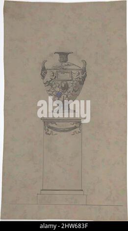 Art inspiré par Design for a Tomb with an Urn, fin 18th–19th siècle, stylo et encre noire, pinceau et lavage gris, sur un croquis en graphite, feuille: 6 3/4 x 3 15/16 po. (17,2 x 10 cm), dessins, Johann Gottfried Schadow (allemand, Berlin 1764–1850 Berlin, œuvres classiques modernisées par Artotop avec une touche de modernité. Formes, couleur et valeur, impact visuel accrocheur sur l'art émotions par la liberté d'œuvres d'art d'une manière contemporaine. Un message intemporel qui cherche une nouvelle direction créative. Artistes qui se tournent vers le support numérique et créent le NFT Artotop Banque D'Images