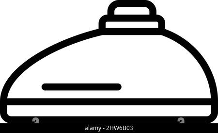 Vecteur de contour de l'icône du réservoir de carburant de vélo. Équipement de motard. Pièce du moteur Illustration de Vecteur