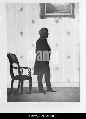 Art inspiré par Silhouette Portrait de Martin Van Buren, 1844, lithographie avec pierre teintée, image: 13 1/4 × 9 13/16 po. (33,7 × 25 cm), Prints, William Henry Brown (américain, Charleston, Caroline du Sud 1808–1883 Charleston, Caroline du Sud, œuvres classiques modernisées par Artotop avec une touche de modernité. Formes, couleur et valeur, impact visuel accrocheur sur l'art émotions par la liberté d'œuvres d'art d'une manière contemporaine. Un message intemporel qui cherche une nouvelle direction créative. Artistes qui se tournent vers le support numérique et créent le NFT Artotop Banque D'Images