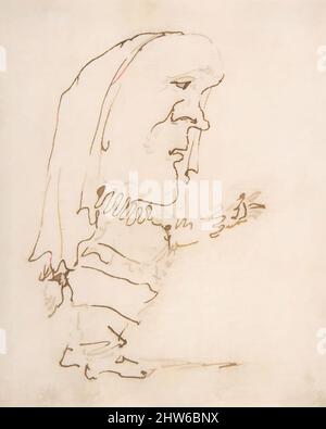 Art inspiré par la caricature d'un homme pointant, 1610–80, encre stylo et brune, feuille : 5 1/16 x 4 1/8 po. (12,9 x 10,4 cm), dessins, Gian Lorenzo Bernini (Italien, Naples 1598–1680 Rome, oeuvres classiques modernisées par Artotop avec une touche de modernité. Formes, couleur et valeur, impact visuel accrocheur sur l'art émotions par la liberté d'œuvres d'art d'une manière contemporaine. Un message intemporel qui cherche une nouvelle direction créative. Artistes qui se tournent vers le support numérique et créent le NFT Artotop Banque D'Images