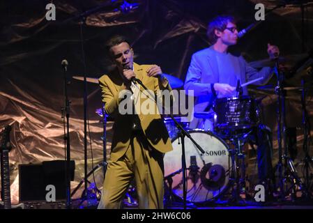 Asaf Avidan en concert pendant l'Anagnorisis Tour Auditorium Parco della Musica Rome, Italie&#xD;&#XA;3 mars 2022 Banque D'Images