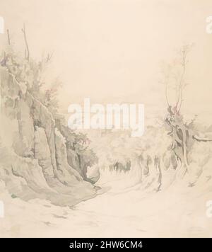 Art inspiré par Une vue de Pozzuoli, vue du Nord-est, début 19th–fin 19th siècle, Graphite, feuille: 14 5/16 x 12 3/4 po. (36,3 x 32,4 cm), dessins, Robert Kummer (allemand, Dresde 1810–1889 Dresde, œuvres classiques modernisées par Artotop avec un peu de modernité. Formes, couleur et valeur, impact visuel accrocheur sur l'art émotions par la liberté d'œuvres d'art d'une manière contemporaine. Un message intemporel qui cherche une nouvelle direction créative. Artistes qui se tournent vers le support numérique et créent le NFT Artotop Banque D'Images