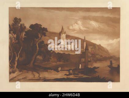 Art inspiré par ville de Thun, Suisse (Liber Studiorum, partie XII, planche 59), janvier 1, 1816, Décapage et mezzotint ; premier état de trois, plaque : 7 x 10 7/8 po. (17,8 x 27,6 cm), Prints, conçu et gravé par Joseph Mallord William Turner (British, London 1775–1851 London, Classic œuvres modernisées par Artotop avec une touche de modernité. Formes, couleur et valeur, impact visuel accrocheur sur l'art émotions par la liberté d'œuvres d'art d'une manière contemporaine. Un message intemporel qui cherche une nouvelle direction créative. Artistes qui se tournent vers le support numérique et créent le NFT Artotop Banque D'Images