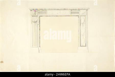 Art inspiré par Design for a Chimneypiece, 1740–96, Sir William Chambers (Britannique (née en Suède), Göteborg 1723–1796 Londres, œuvres classiques modernisées par Artotop avec une touche de modernité. Formes, couleur et valeur, impact visuel accrocheur sur l'art émotions par la liberté d'œuvres d'art d'une manière contemporaine. Un message intemporel qui cherche une nouvelle direction créative. Artistes qui se tournent vers le support numérique et créent le NFT Artotop Banque D'Images