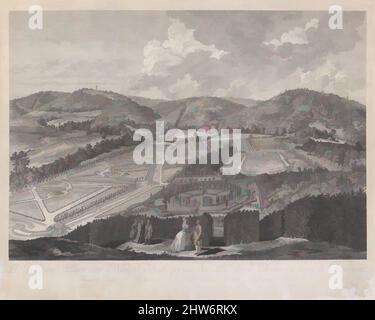 Art inspiré de la IIIe vue du Parc de Neu-Waldeck levier du Pavillon Chinois vers le Couchant, vue sur le Parc et les Jardins du maréchal Comte de Lacy à Neu-waldegg, 1782, gravure, feuille : 20 9/16 x 25 3/4 po. (52,2 x 65,4 cm), Prints, Jakob Matthias Schmutzer (autrichien, Vienne 1733, oeuvres classiques modernisées par Artotop avec une touche de modernité. Formes, couleur et valeur, impact visuel accrocheur sur l'art émotions par la liberté d'œuvres d'art d'une manière contemporaine. Un message intemporel qui cherche une nouvelle direction créative. Artistes qui se tournent vers le support numérique et créent le NFT Artotop Banque D'Images