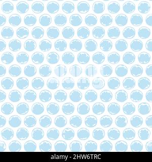 Motif sans couture avec bulles en plastique, emballage à bulles.Arrière-plan vectoriel coloré. Illustration de Vecteur