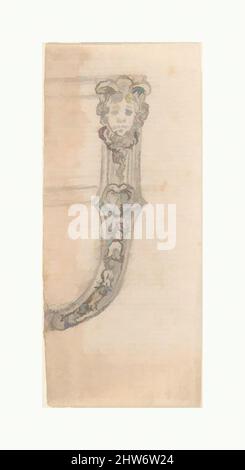 Art inspiré par Design for a fermoir or Buckle, 17th–18th Century, noir craie ou graphite, feuille: 3 1/8 x 1 3/8 po. (8 x 3,5 cm), Anonyme, Italien, 17th ou 18th siècle, oeuvres classiques modernisées par Artotop avec une touche de modernité. Formes, couleur et valeur, impact visuel accrocheur sur l'art émotions par la liberté d'œuvres d'art d'une manière contemporaine. Un message intemporel qui cherche une nouvelle direction créative. Artistes qui se tournent vers le support numérique et créent le NFT Artotop Banque D'Images