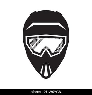 Casque Motocross illustration vecteur eps format , adapté à vos besoins de conception, logo, illustration, animation, etc Illustration de Vecteur